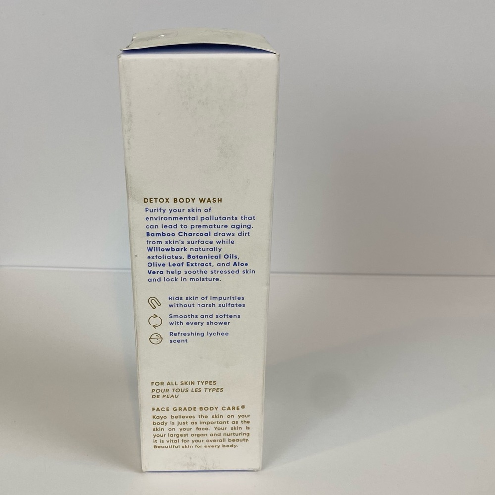 Kayo Detox Body Wash, Detoxifying Bamboo Charcoal Acne Body Wash New - Picture 4 of 6